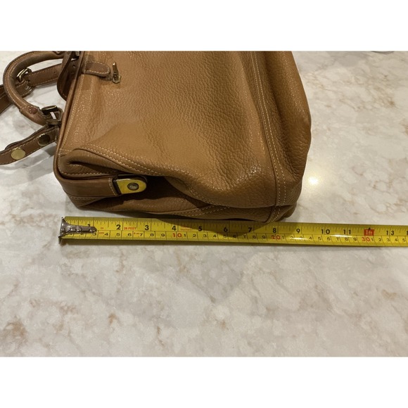 Liz Claiborne Leather Doctor Bag Satchel Top Handle Crossbody Authentic Vintage - Picture 5 of 16